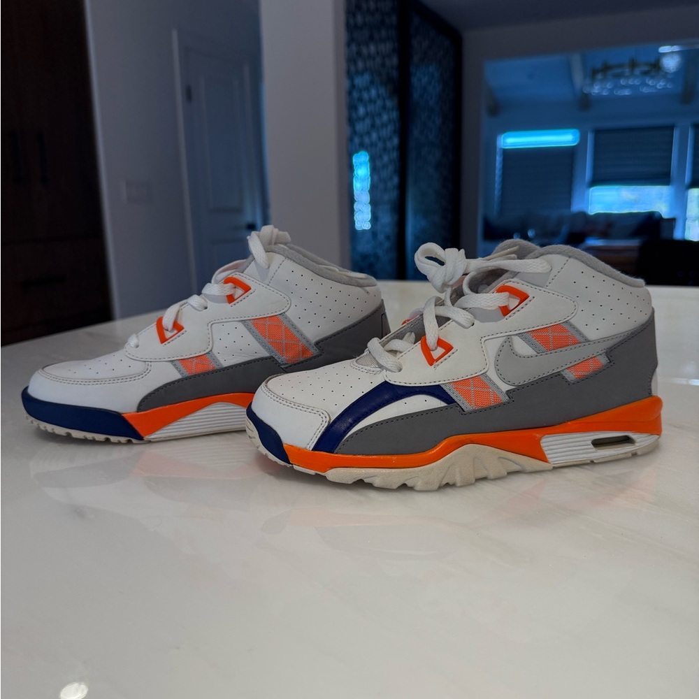 Nike Kids Sneakers - White, Orange, Blue, Gray 3 Y ‘Bo Jackson’